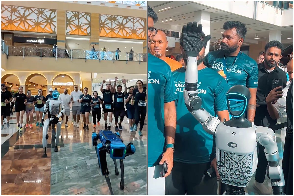 Dubai'nin Viral İnsansı Robotu Mallathon'da Koşucuları Şaşırttı