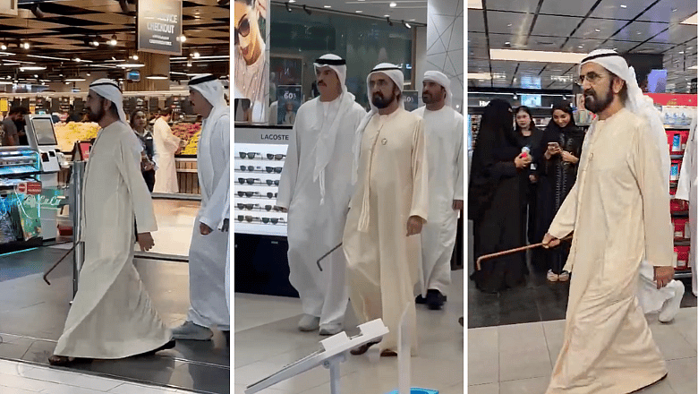 İzle: Şeyh Muhammed Dubai Alışveriş Merkezi'ni Ziyaret Etti, Silikon Vahası'ndaki Sakinleri Selamladı