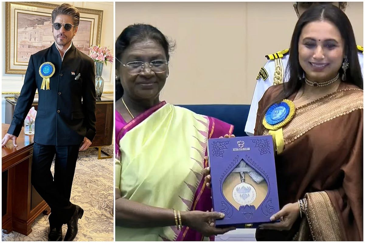Bakın: Bollywood Yıldızları Shahrukh Khan, Rani Mukerji, Karan Johar Ulusal Ödüller Alıyor