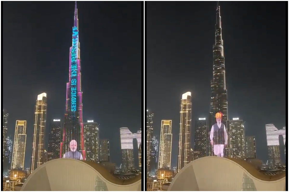 Dubai: Burç Halife, 75. Doğum Gününde Hindistan Başbakanı Modi'ye Dilek Dilemek için Aydınlandı