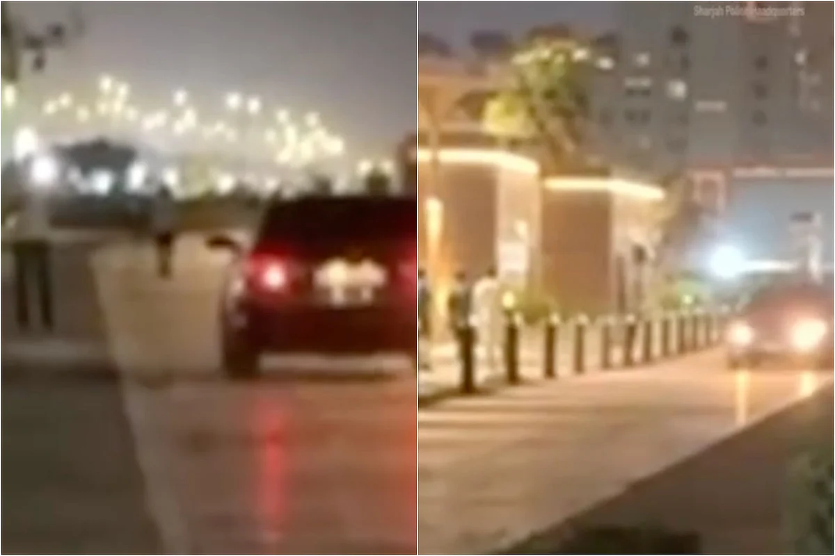 Sharjah Polisi Yaya Yolunda Araç Kullanırken Yakalandı