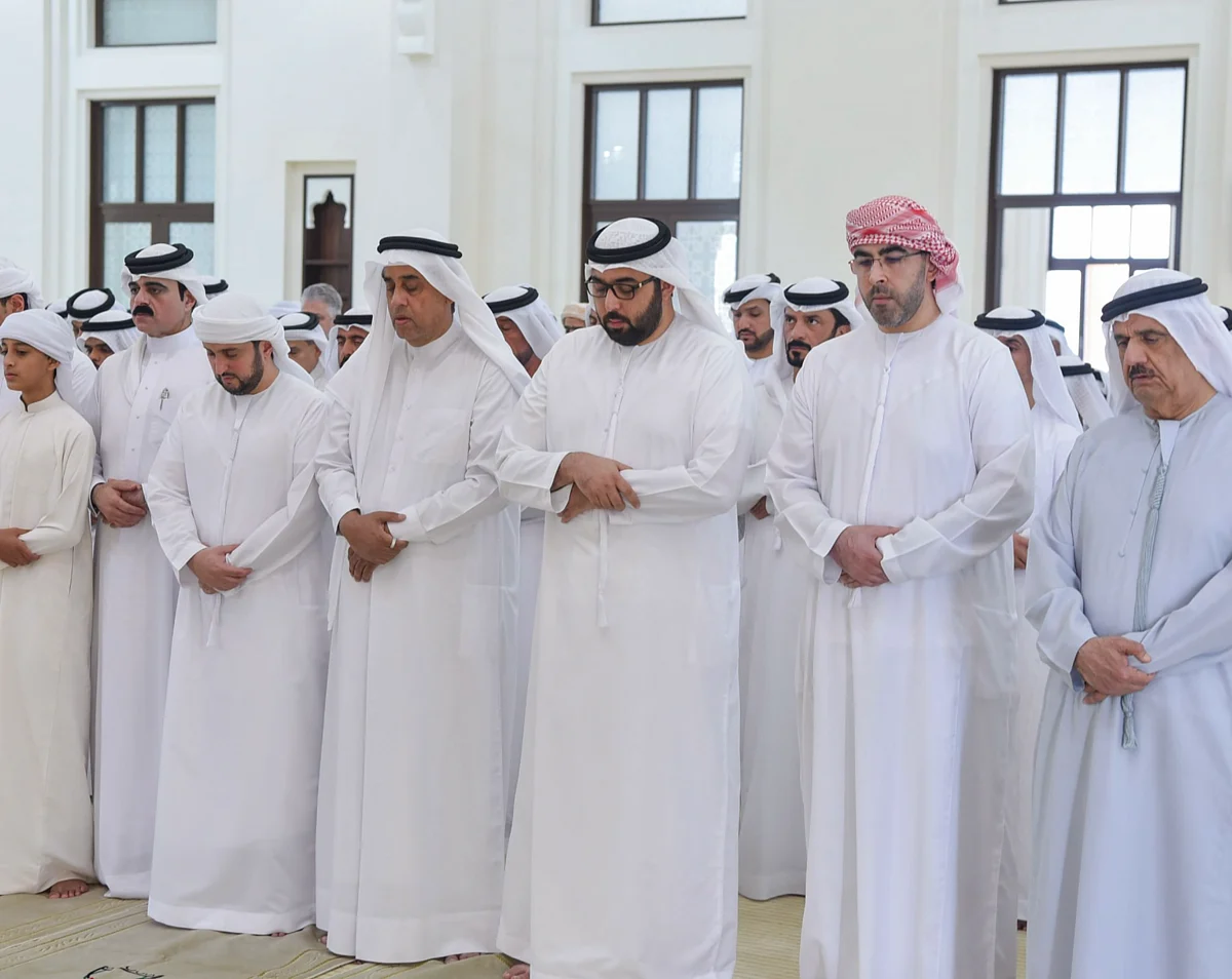 Umm Al Quwain Veliaht Prensi Şeyh İbrahim Bin Hamad Al Mualla için Cenaze Namazı Kıldı