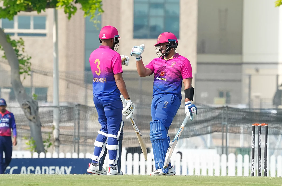 BAE, Icc Cwc League 2'de Nepal'i Yenerken Aryansh Sharma Parlıyor