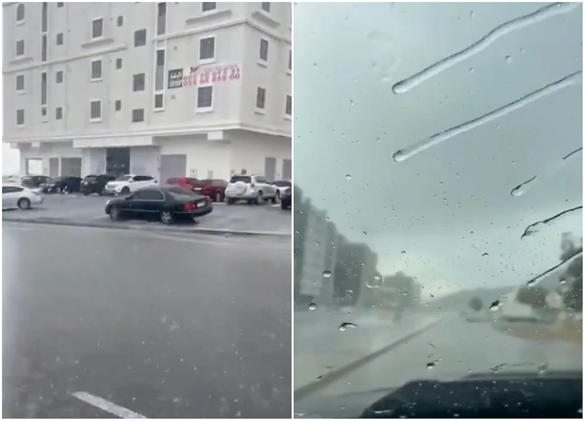 Bakın: BAE'nin Bazı Bölgelerinde Şiddetli Yağmurlar Yağıyor; Kaydedilen En Düşük 18ºc Sıcaklık