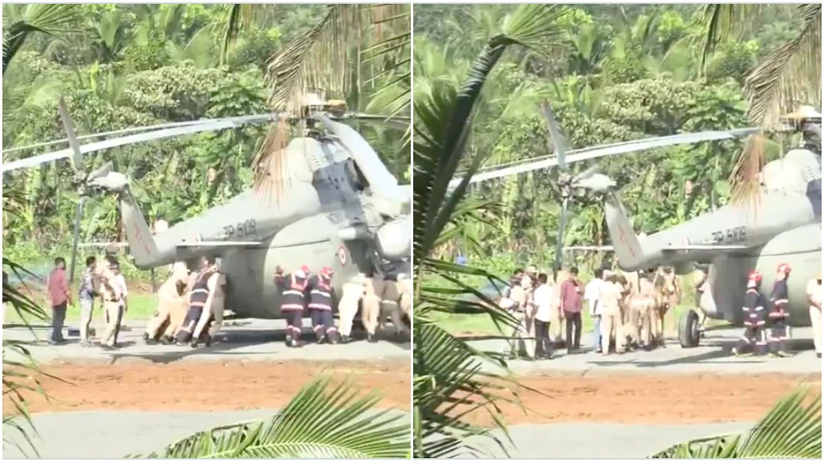 Bakın: Hindistan Başkanını Kerala'ya Uçuran Helikopter İniş Pistine Battı