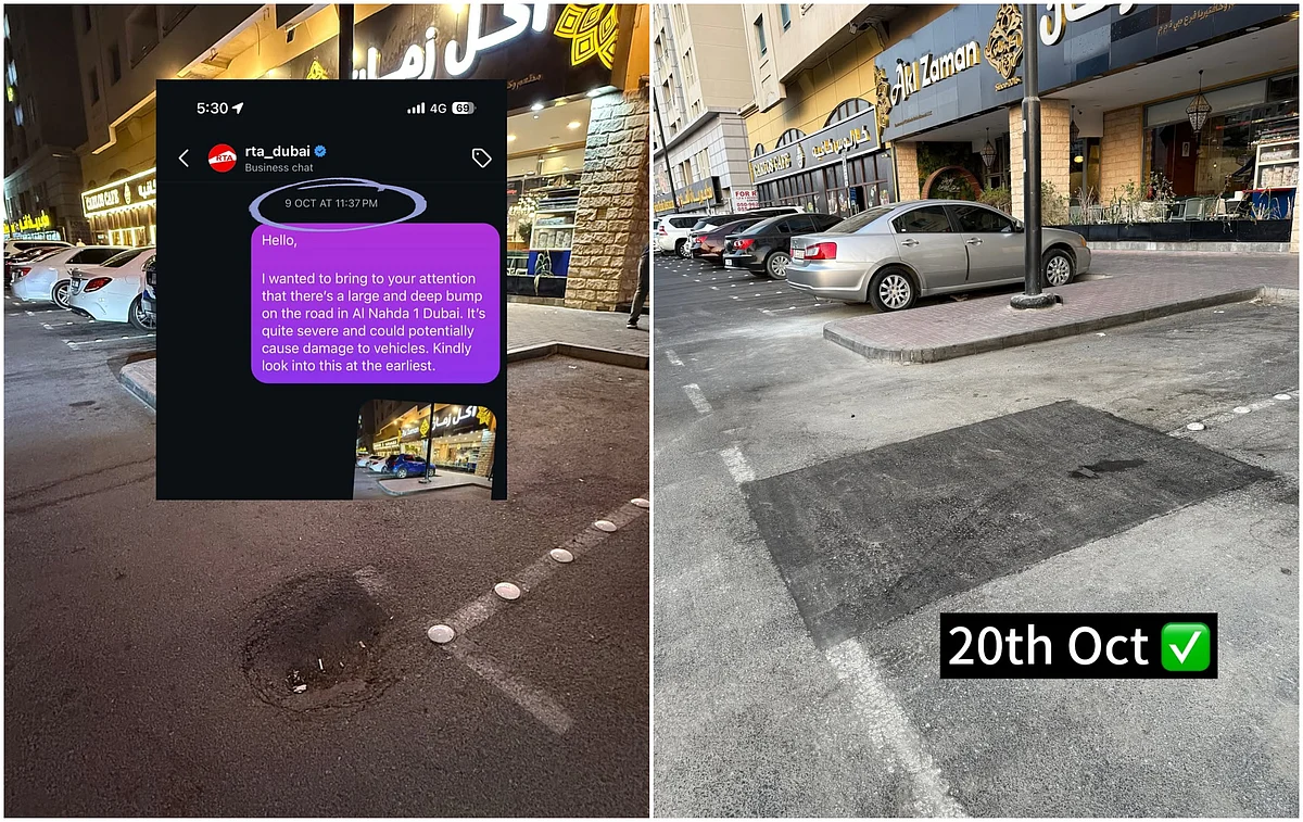 Dubai: İnstagram Üzerinde Yerleşik Mesajların Ardından 11 Günde Yol Çarpması Düzeltildi