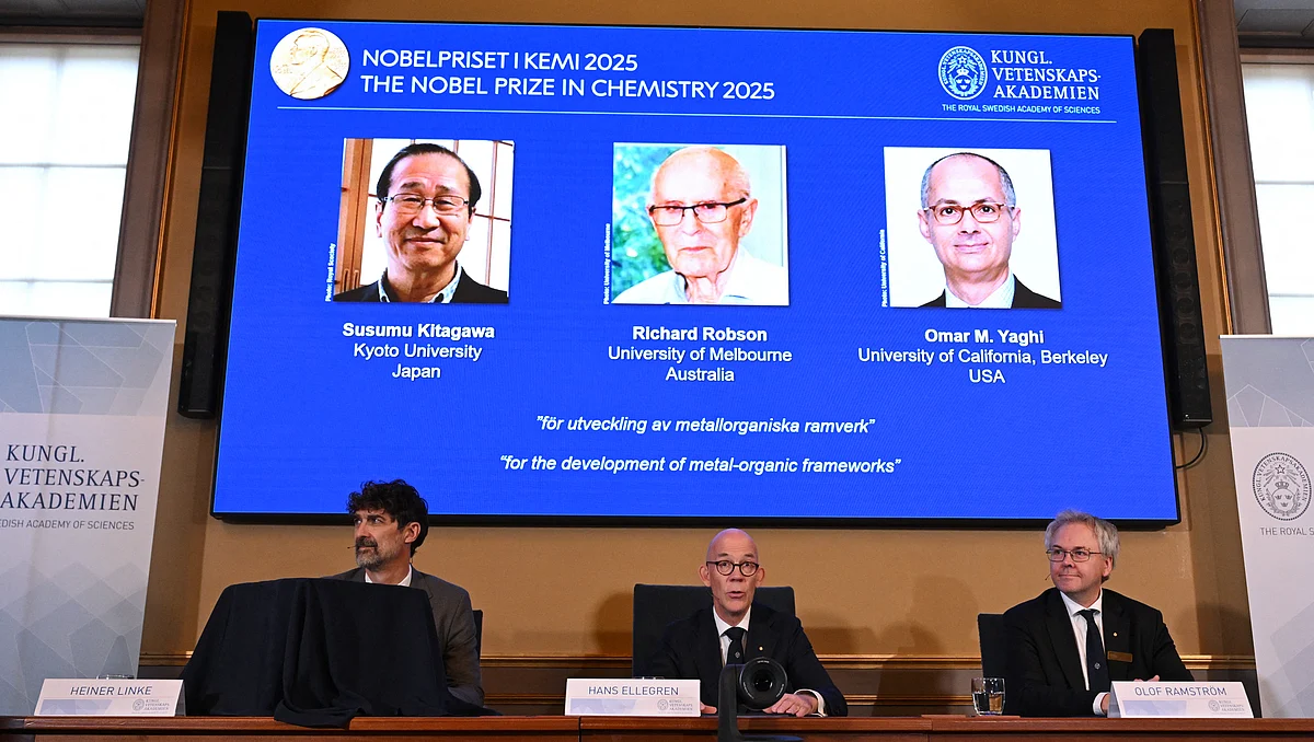 Kitagawa, Robson ve Yaghi 2025 Nobel Kimya Ödülü'nü Kazandı