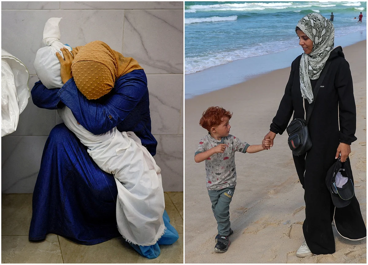 Ölen Yeğeniyle Çekilen Viral Fotoğraftan 2 Yıl Sonra, Gazzeli Kadın Yeğenini Elinde Tutuyor