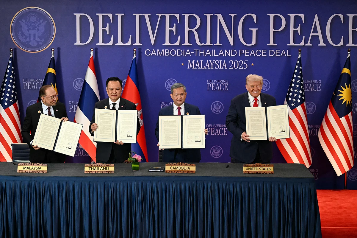 İşaret Tayland, Kamboçya Liderleri Trump İle Bugünkü Ateşkes Anlaşmasını Genişletti  