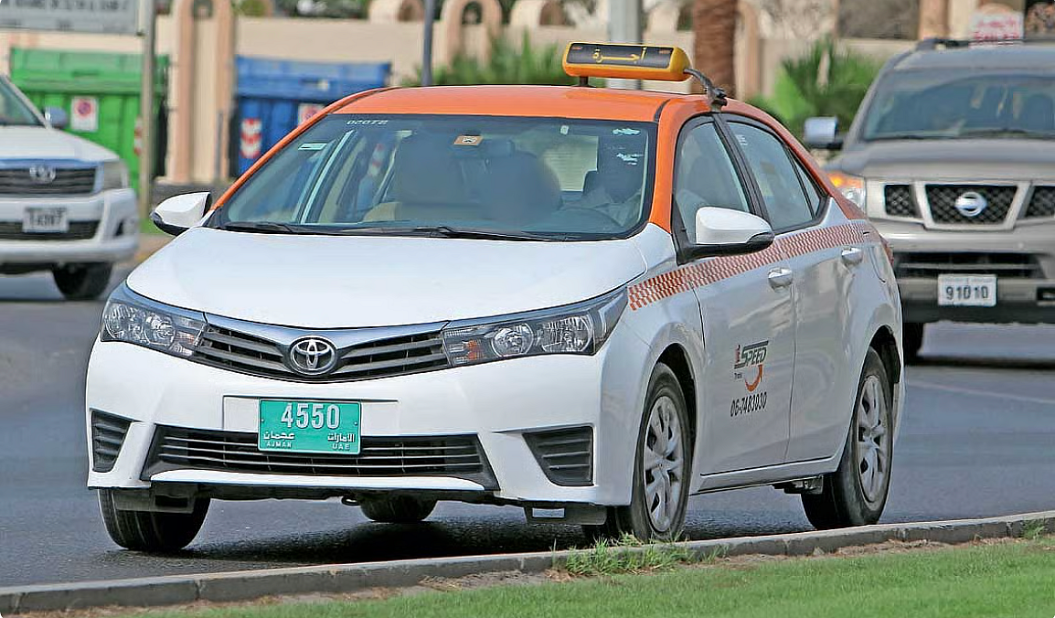BAE: Ajman'da Kasım Ayı için Yeni Taksi Ücreti Açıklandı