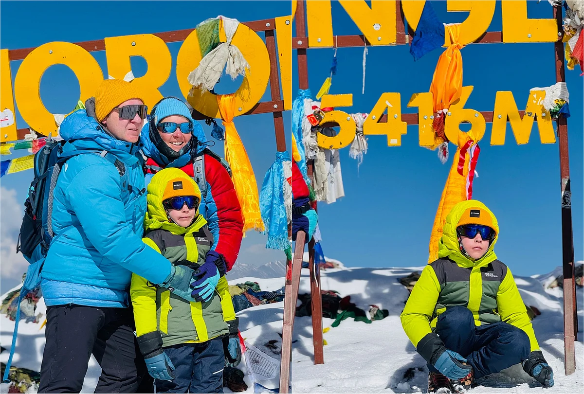 7 Yaşındaki Dubaili Çocuk, Everest Ana Kampı Annapurna Pisti'nde Trekking Rekoru Kırdı