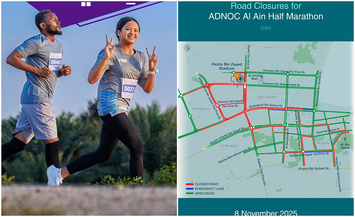 Abu Dabi, Al Ain Yarı Maratonu için Yolun Kapandığını Duyurdu