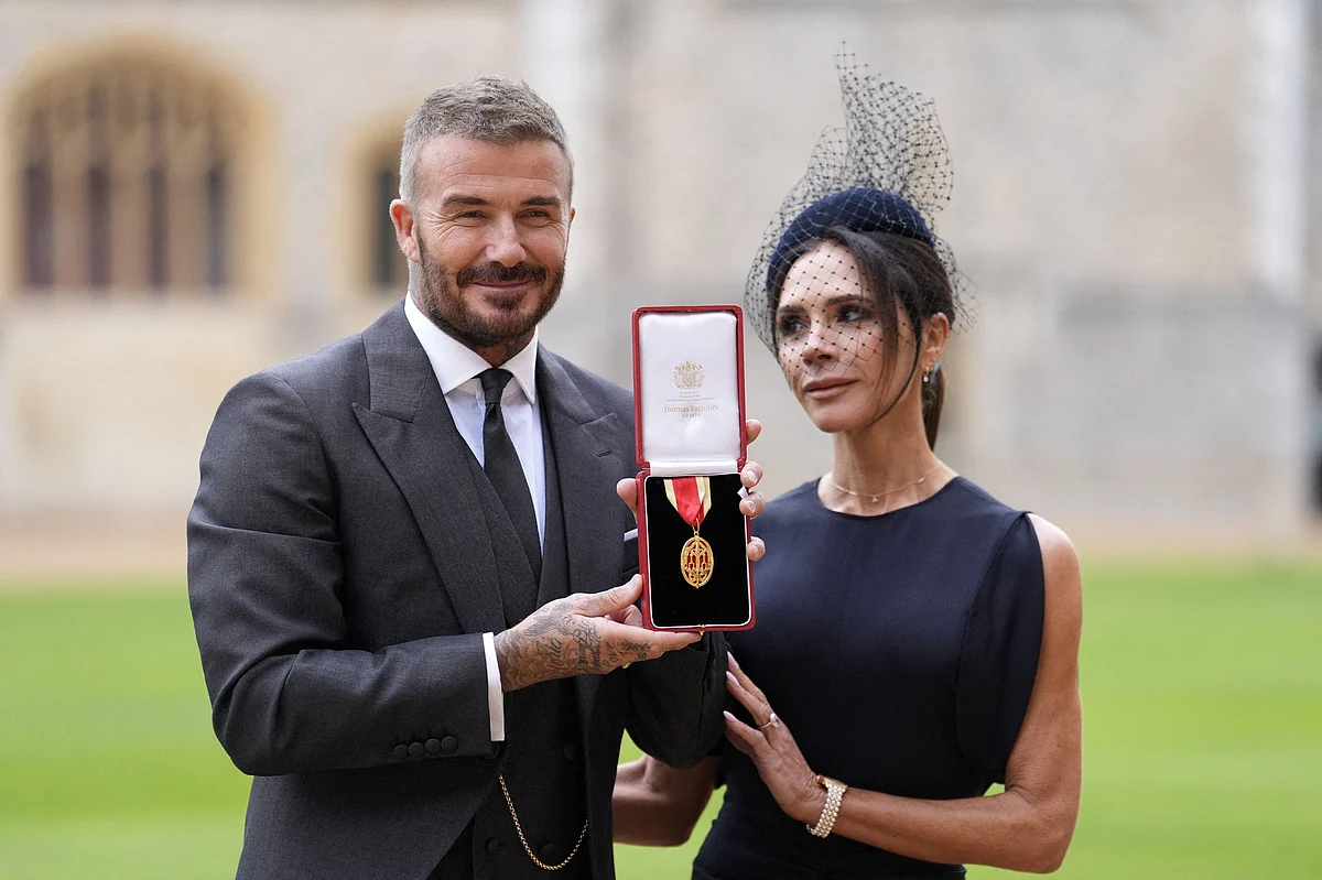 Futbol Yıldızı David Beckham, Windsor Kalesi'nde Kral Charles'tan Şövalyelik Aldı
