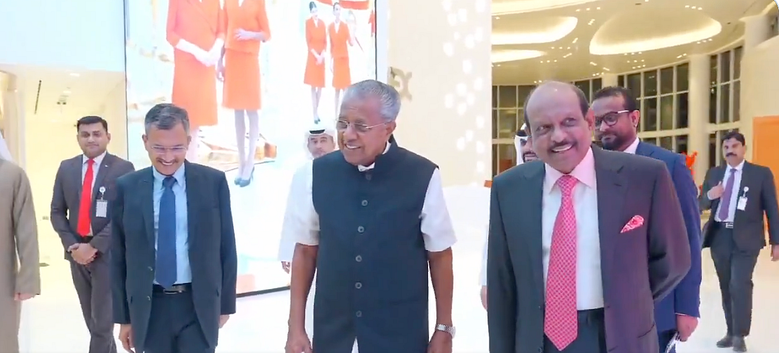 Kerala Cm Pinarayi Vijayan, 'Malayalam Festivali'ne Katılmak üzere Abu Dabi'ye Geldi