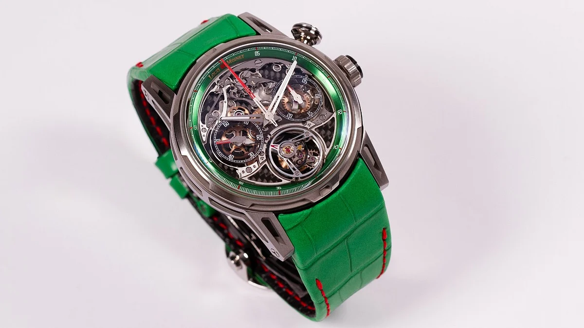 Louis Moinet'in Impulsion Titanyum Yeşili içinde Dubai İzleme Haftası