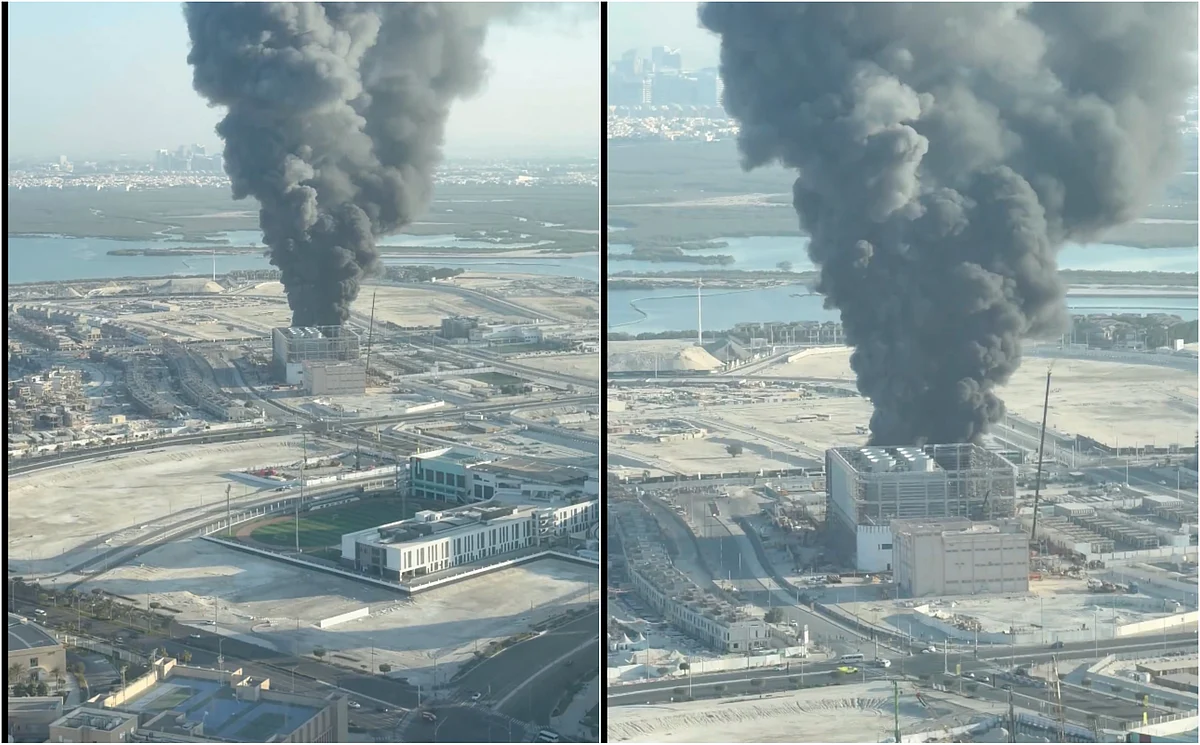 Abu Dabi: Ateş Al Reem Island, Alan Üzerine Bina Boşaltıldı Patlak