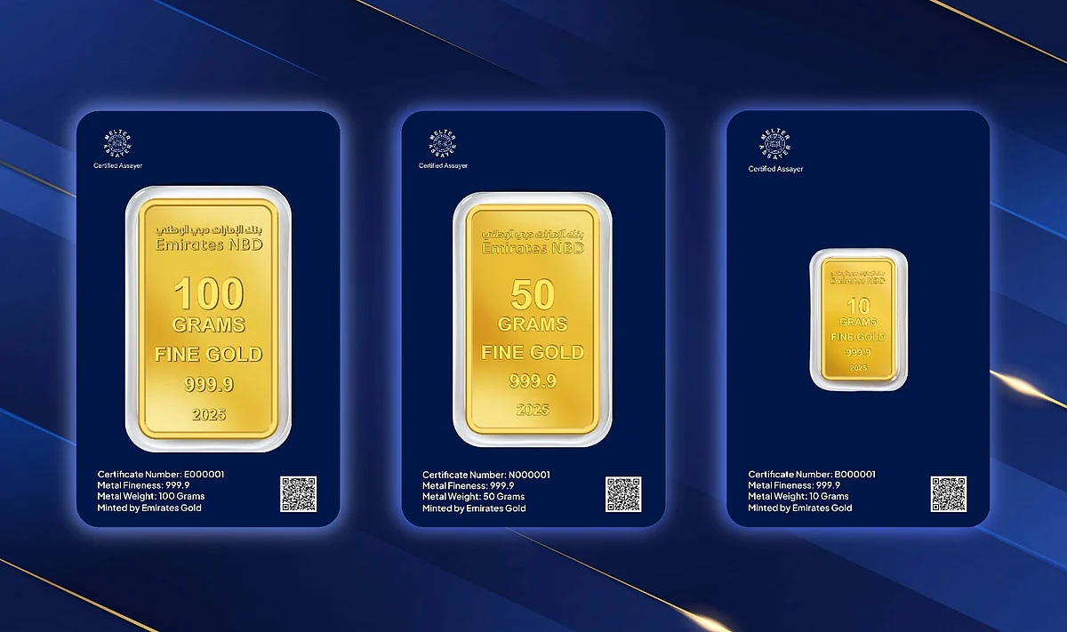BAE: Emirates Nbd, Ülkenin ilk Banka Markalı Altın Külçesini Tanıttı