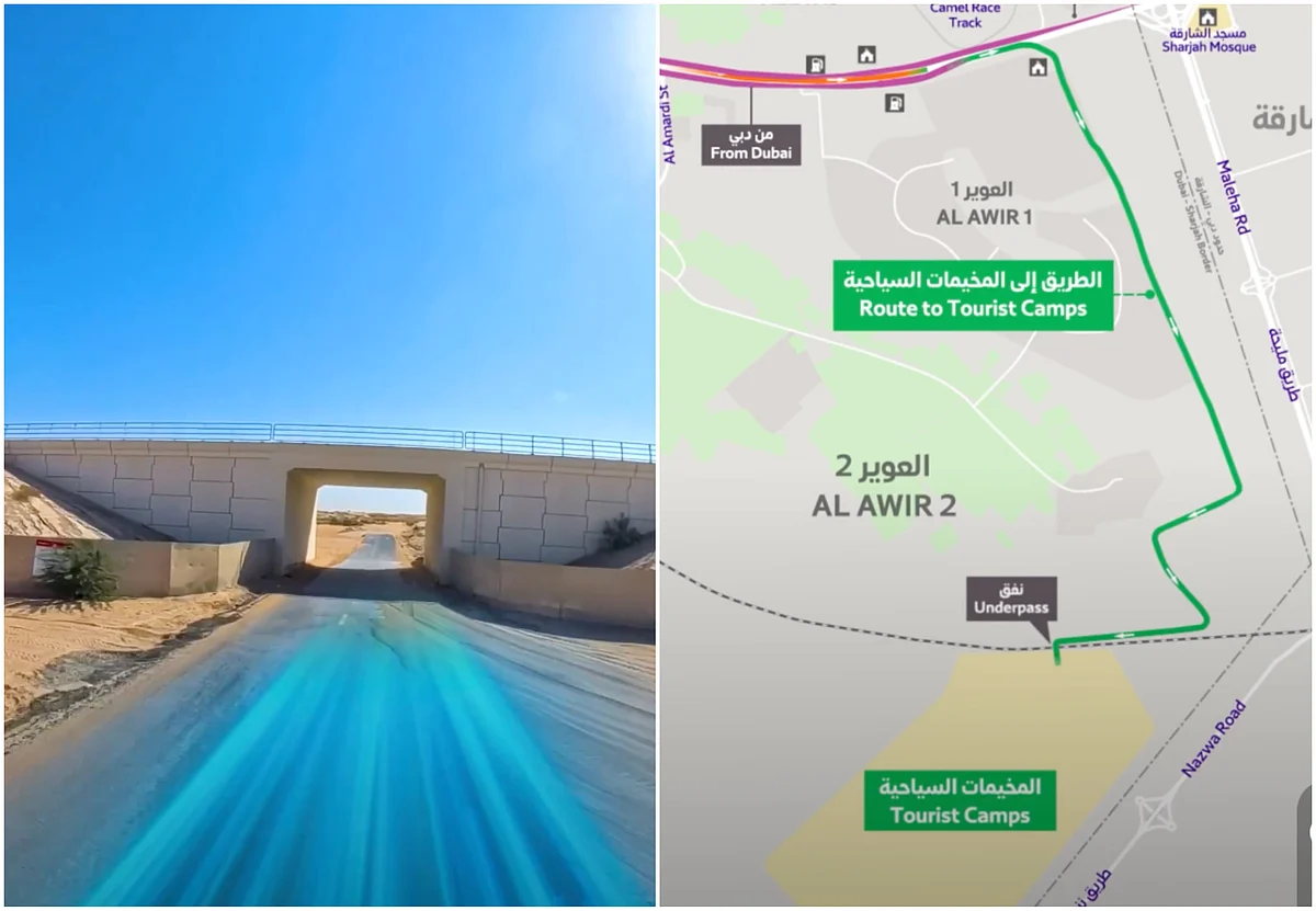 Dubai: Turist Araçları için İnşa Edilen Al Awir Kamplarına 8 Km'lik Alternatif Yol