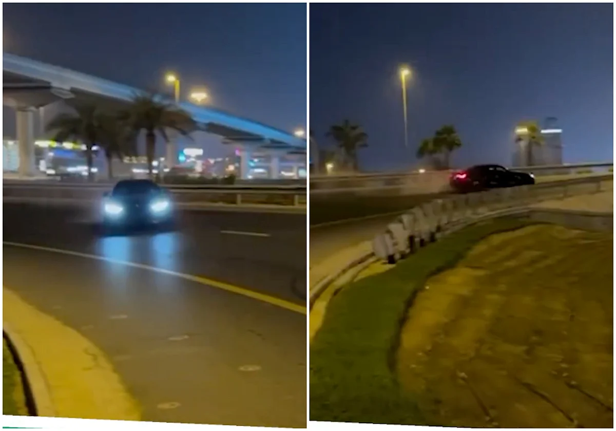 Dubai'de Tehlikeli Araba Gösterileri Yaptığı için Turist Tutuklandı