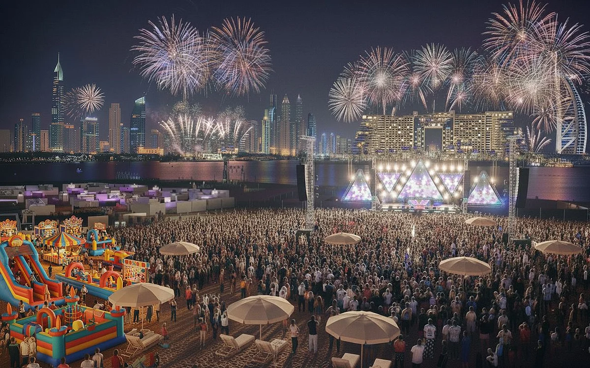 Dubai'nin En Büyük New York Kutlaması olan Yeni Yıl Aile Karnavalı 2026 Burada