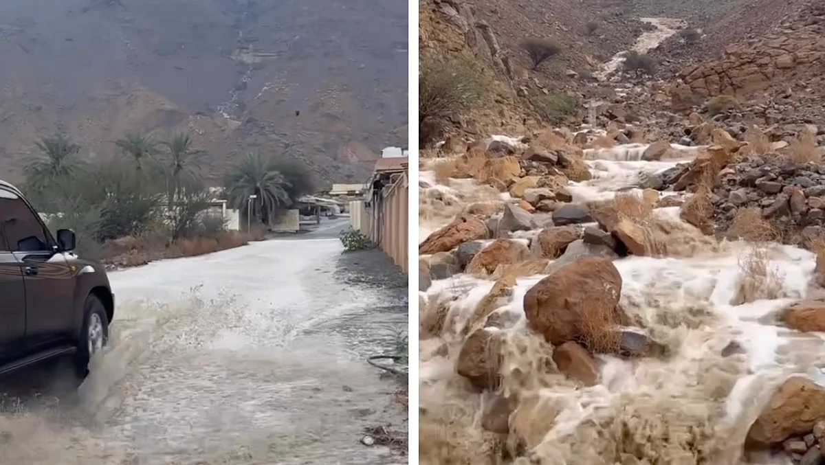 Sular Altında Kalan Wadis'i Geçmeyin, BAE Köylüleri Şiddetli Yağışlar için Tetikte Oldukları İçin Uyarıyorlar