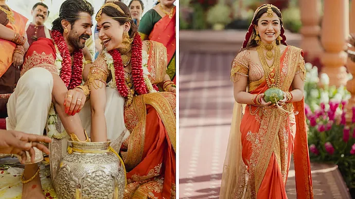 3 Kg Altın, 10 Aylık Çalışma: Vijay'ın Milyonlarca Dolarlık Düğün Takısı Rashmika Nasıl Yapıldı?