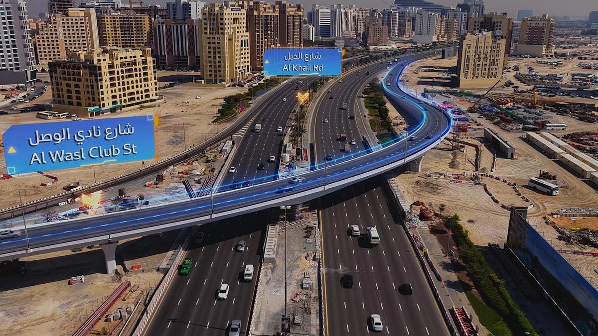 Dubai'nin Ud Maitha'sında Seyahat Süresini %50 Azaltmak için 2 Yeni Köprü Açıldı%